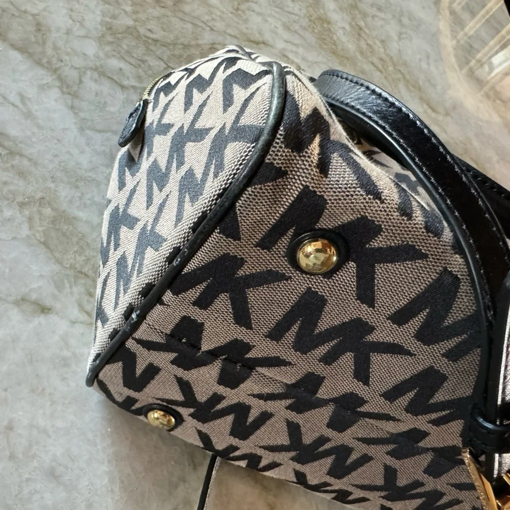 Michael Kors Signature Logo Satchel Bag